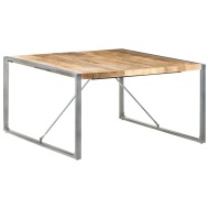 vidaXL Jedálenský stôl 140x140x75 cm surové mangovníkové drevo - cena, srovnání