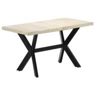 vidaXL Jedálenský stôl 140x70x75 cm bielené mangovníkové drevo - cena, srovnání