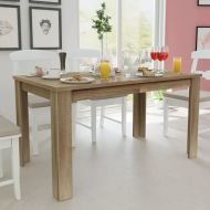 vidaXL Jedálenský stôl, 140x80x75 cm, dub - cena, srovnání