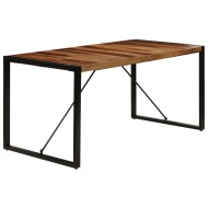 vidaXL Jedálenský stôl 160x80x75 cm, drevený masív sheesham - cena, srovnání