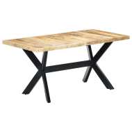 vidaXL Jedálenský stôl 160x80x75 cm masívne surové mangovníkové drevo - cena, srovnání