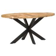 vidaXL Jedálenský stôl 160x80x75 cm surové mangovníkové drevo - cena, srovnání
