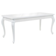 vidaXL Jedálenský stôl 179x89x81cm vysokoleský biely - cena, srovnání