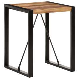 vidaXL Jedálenský stôl 60x60x75 cm akáciové drevo so sheeshamovou úpravou