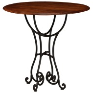 vidaXL Jedálenský stôl akáciové drevo so sheeshamovou úpravou 80x76 cm - cena, srovnání