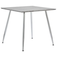 vidaXL Jedálenský stôl, betónovo strieborný 80,5x80,5x73 cm, MDF - cena, srovnání