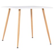 vidaXL Jedálenský stôl, bielo dubový 80,5x80,5x73 cm, MDF - cena, srovnání
