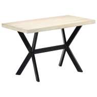 vidaXL Jedálenský stôl biely 120x60x75 cm masívne mangovníkové drevo - cena, srovnání