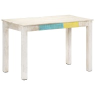 vidaXL Jedálenský stôl biely 120x60x76 cm mangovníkový masív - cena, srovnání