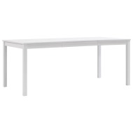 vidaXL Jedálenský stôl, biely 180x90x73 cm, borovicové drevo - cena, srovnání