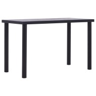vidaXL Jedálenský stôl, čierna a betónovo sivá 120x60x75 cm, MDF - cena, srovnání