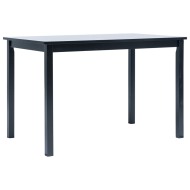 vidaXL Jedálenský stôl čierny 114x71x75 cm masívne kaučukové drevo - cena, srovnání