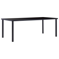 vidaXL Jedálenský stôl, čierny 200x100x75 cm, tvrdené sklo - cena, srovnání