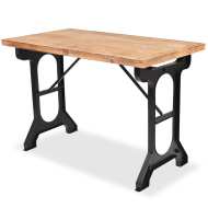 vidaXL Jedálenský stôl, doska z masívneho jedľového dreva, 122x65x82 cm - cena, srovnání