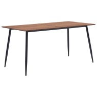 vidaXL Jedálenský stôl, hnedý 140x70x75 cm, MDF - cena, srovnání