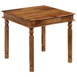 vidaXL Jedálenský stôl masívne sheeshamové drevo 80x80x77 cm
