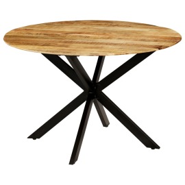 vidaXL Jedálenský stôl, masívne surové mangovníkové drevo 120x77 cm