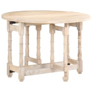 vidaXL Jedálenský stôl okrúhly 110x76 cm mangovníkový masív - cena, srovnání