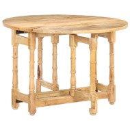 vidaXL Jedálenský stôl okrúhly 110x76 cm mangový masív - cena, srovnání