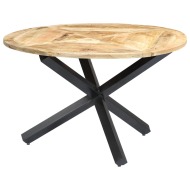 vidaXL Jedálenský stôl, okrúhly 120x76 cm, mangový masív - cena, srovnání