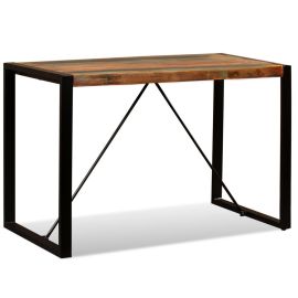 vidaXL Jedálenský stôl, recyklovaný masív 120 cm