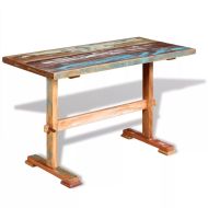 vidaXL Jedálenský stôl s podstolinou, recyklovaný masív 120x58x78 cm - cena, srovnání