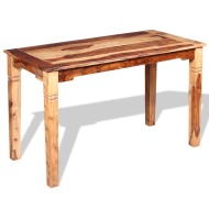 vidaXL Jedálenský stôl z masívneho sheeshamového dreva, 120x60x76 cm - cena, srovnání
