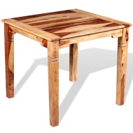 vidaXL Jedálenský stôl z masívneho sheeshamového dreva, 82x80x76 cm - cena, srovnání