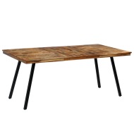 vidaXL Jedálenský stôl z recyklovaného dreva a ocele, 180x90x76 cm - cena, srovnání