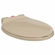 vidaXL WC sedadlo, pomalé sklápanie, rýchloupínacie, béžové, oválne - cena, srovnání