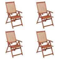 vidaXL Záhradné sklápacie stoličky 4 ks akáciový masív - cena, srovnání