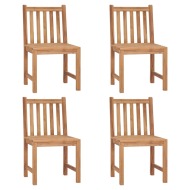 vidaXL Záhradné stoličky 4 ks tíkový masív - cena, srovnání