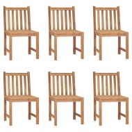 vidaXL Záhradné stoličky 6 ks tíkový masív - cena, srovnání