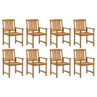 vidaXL Záhradné stoličky 8 ks akáciový masív - cena, srovnání