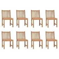vidaXL Záhradné stoličky 8 ks tíkový masív - cena, srovnání