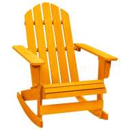 vidaXL Záhradná hojdacia stolička Adirondack jedľový masív oranžová - cena, srovnání