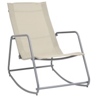 vidaXL Záhradná hojdacia stolička krémová 95x54x85 cm textilén - cena, srovnání