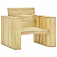 vidaXL Záhradná stolička 89x76x76 cm, impregnovaná borovica - cena, srovnání