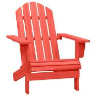 vidaXL Záhradná stolička Adirondack jedľový masív červená - cena, srovnání