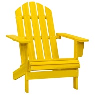 vidaXL Záhradná stolička Adirondack jedľový masív žltá - cena, srovnání