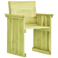 vidaXL Záhradná stolička impregnovaná borovica - cena, srovnání