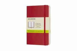 Zápisník MOLESKINE mäkký čistý červený S