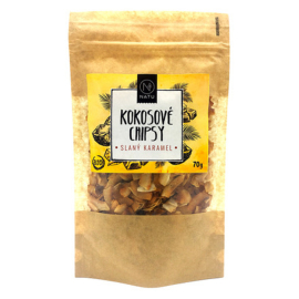 Natu Kokosové chipsy slaný karamel 70g