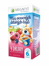 Megafyt Mix ovocných detských čajov 4 druhy 20x2g