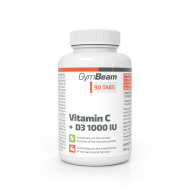 Gymbeam Vitamín C + D3 1000 IU 90tbl - cena, srovnání