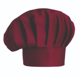Egochef Vysoká kuchárska čiapka - bordová