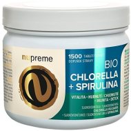 Nupreme BIO Chlorella + Spirulina 1500tbl - cena, srovnání