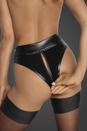 Noir Handmade F260 Powerwetlook Waisted Panties with 2 Way Zipper