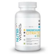 Nutriworks Magnesium Citrate + B6 120tbl - cena, srovnání