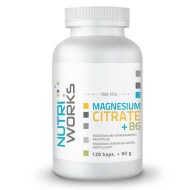 Nutriworks Magnesium Citrate + B6 120tbl - cena, srovnání